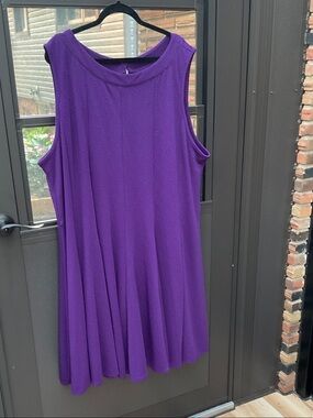 Avenue Purple Sleeveless Swing Tunic